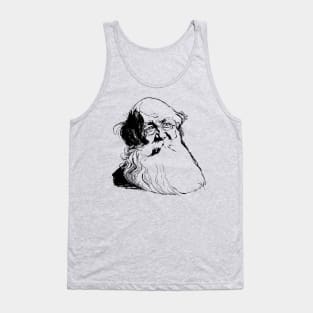 Peter Kropotkin Sketch - Anarchist, Socialist, Anarcho-Communist, Philosopher Tank Top